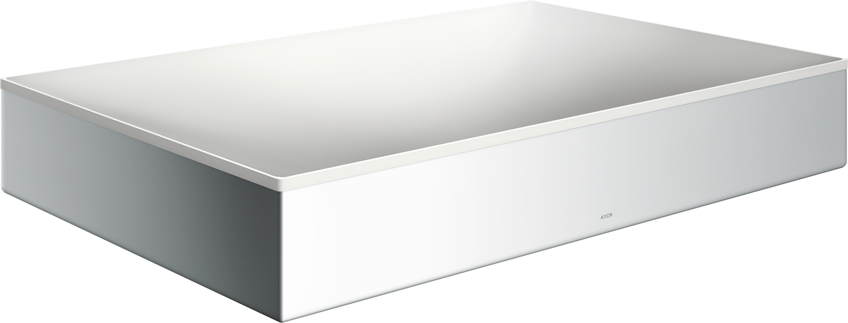Axor Suite lavabo 60x40 cm rettangolare da appoggio bianco-argento 42004000