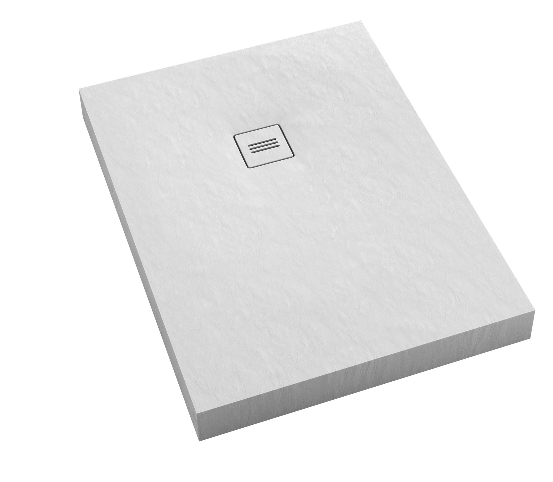 Schedline Nonlimits White Stone piatto doccia rettangolare + mascherina 160x90 cm bianco 3ST.N1P-90160/B/ST-M1/B/ST