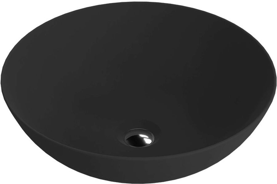 LaVita Rosa lavabo 40x40 cm rotonda da appoggio nero 5900378334279