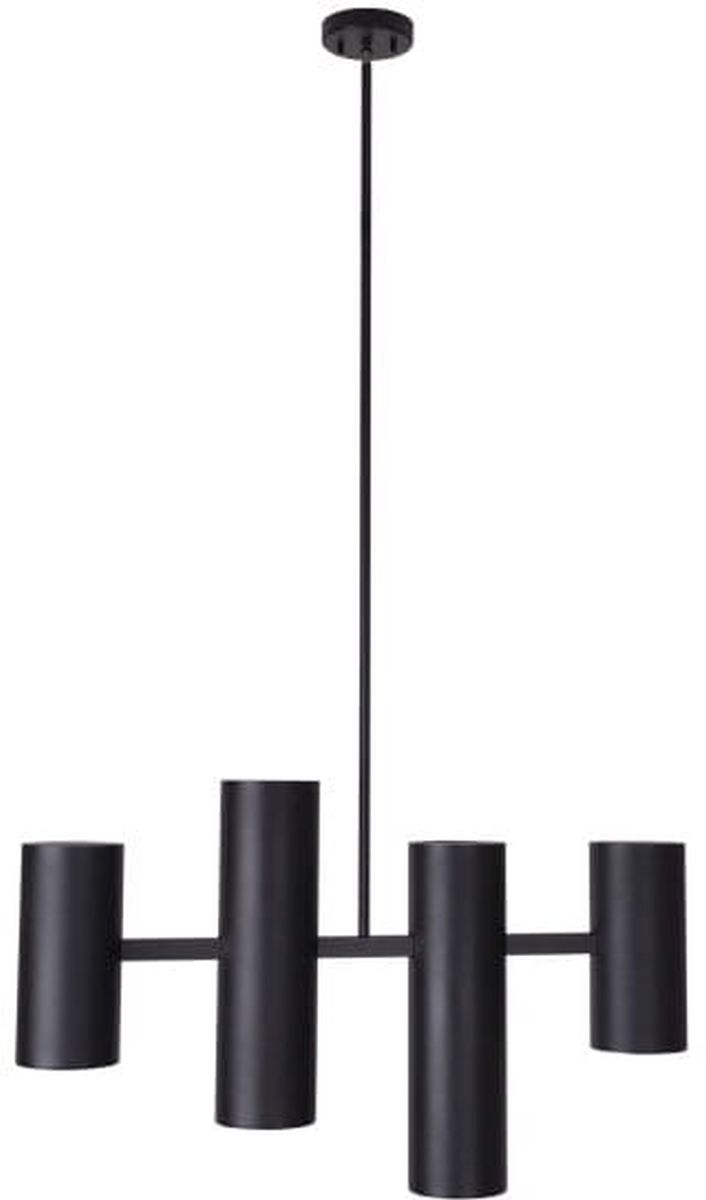MaxLight Laxer lampada sospesa 4x7 W nero P0501