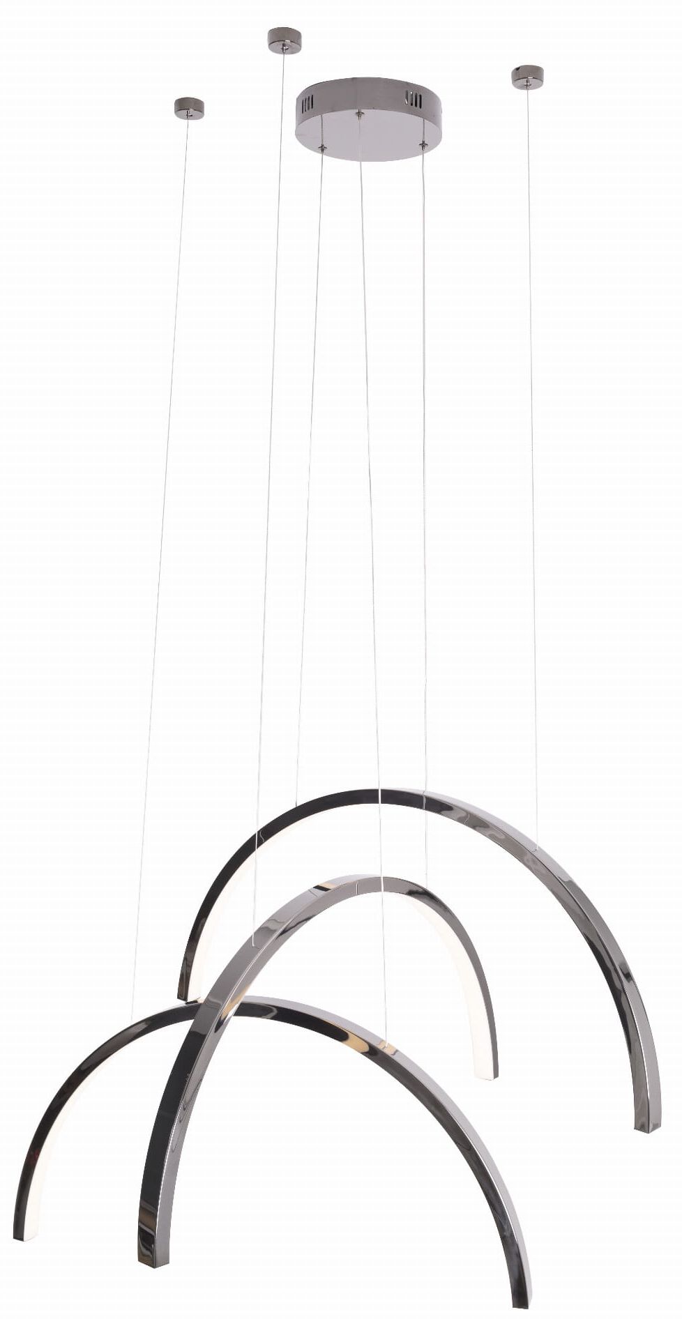 MaxLight Trio Arc lampada sospesa 1x63 W nero P0508