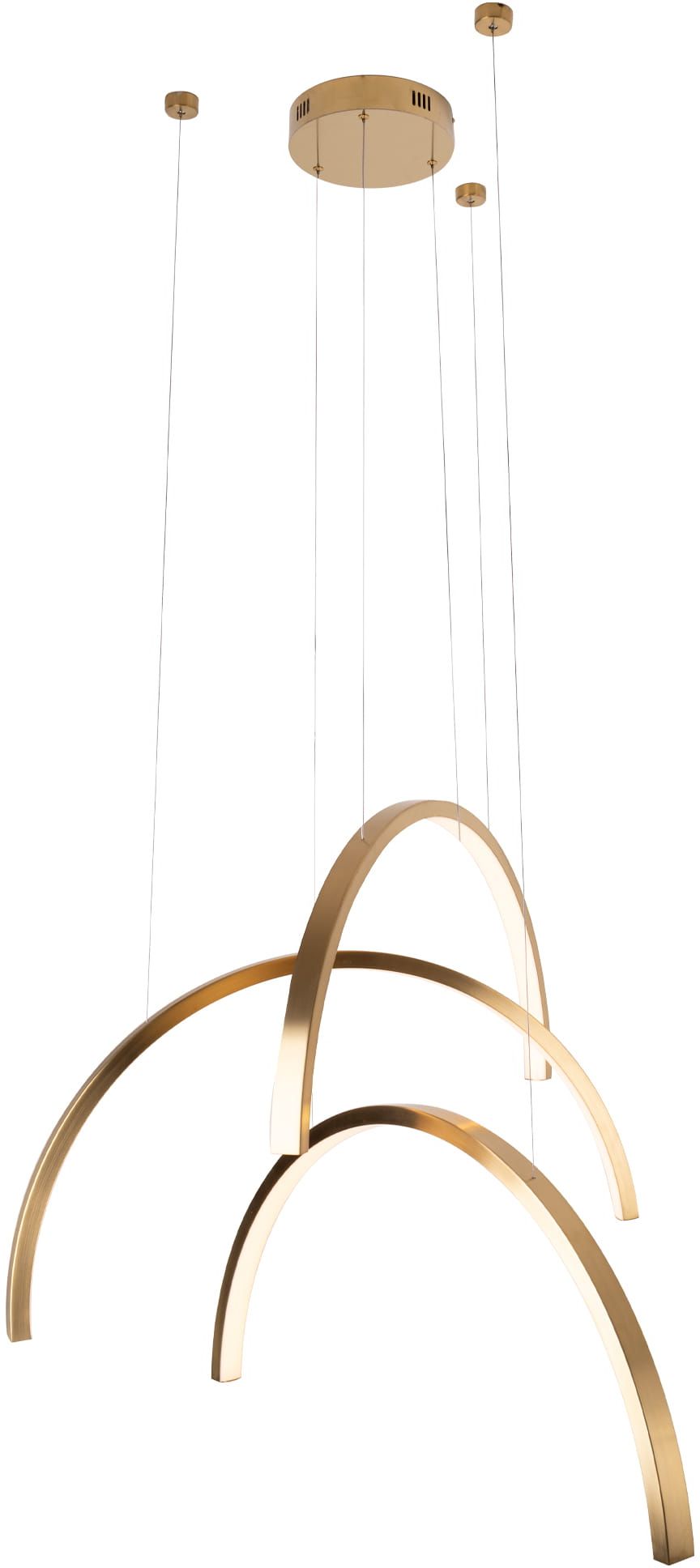 MaxLight Trio Arc lampada sospesa 1x63 W oro P0509