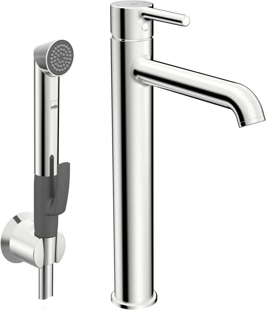 Oras Optima Style rubinetto per lavabo con doccetta bidet verticale cromo 2602FH