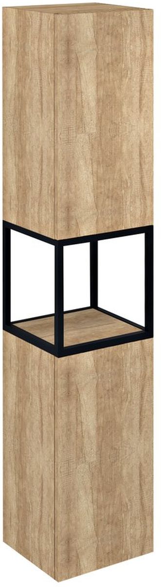 Sapho Skara armadietto 35.1x31.95x171 cm laterale sospeso nero-rovere CG010-2222