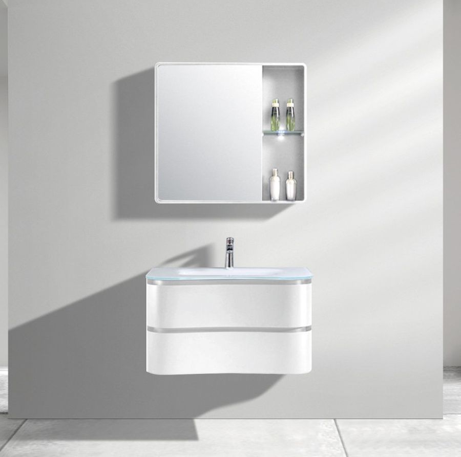 LaVita Ontario lavabo con armadietto 80 cm bianco 5900378340003