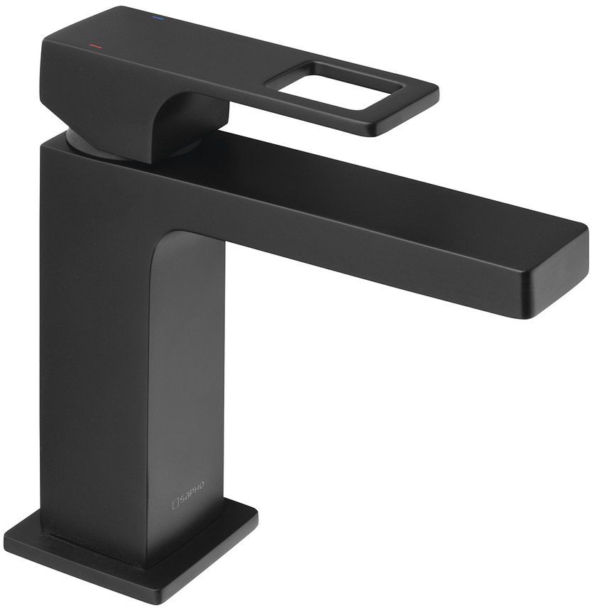 Sapho Forata rubinetto per lavabo verticale nero FT002/15