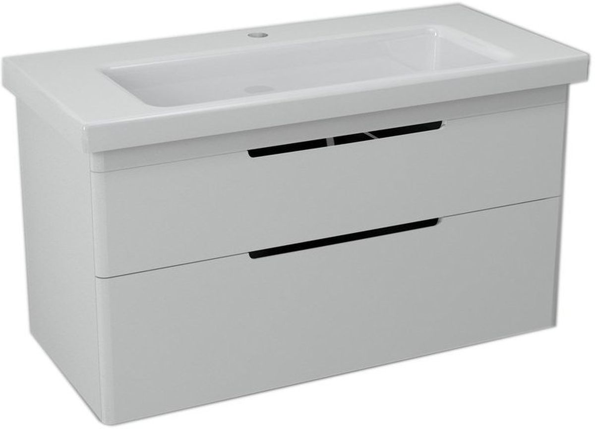 Sapho Ella armadietto 95.7x42.8x55 cm sottolavabo sospeso bianco EL100-3030
