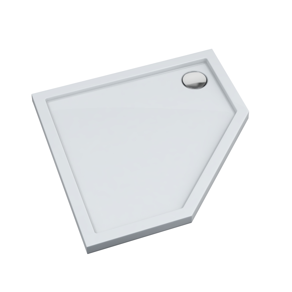 Schedline Sharper piatto doccia pentagonale 90x90 cm bianco 3S.S1PK-9090