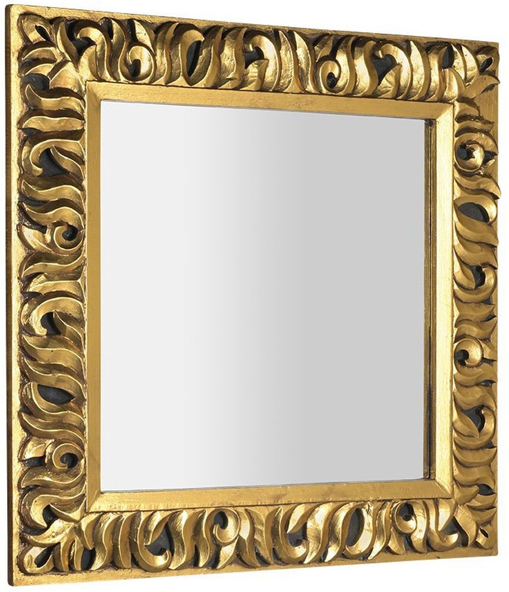 Sapho Zeegras specchio 90x90 cm quadrata oro IN416