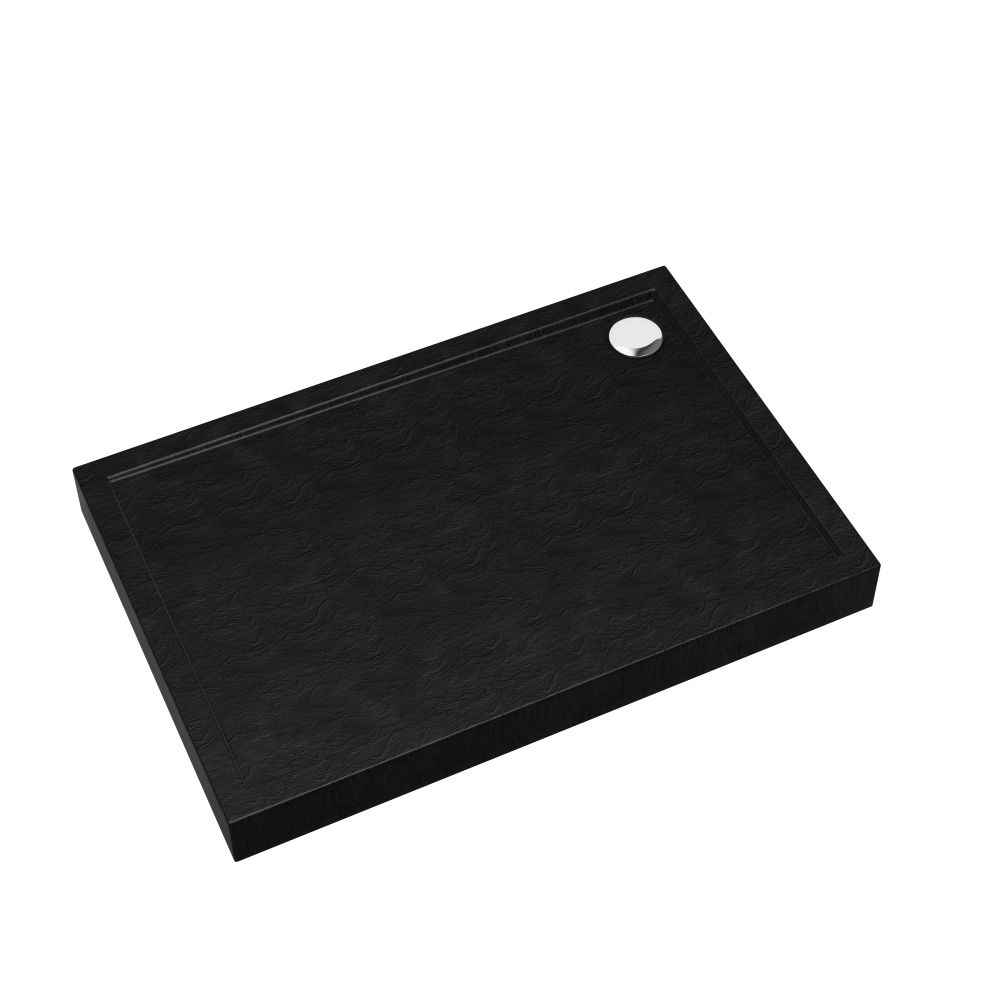 Schedline Cameron Black Stone piatto doccia rettangolare 120x80 cm nero 3ST.C1P-80120/C/ST