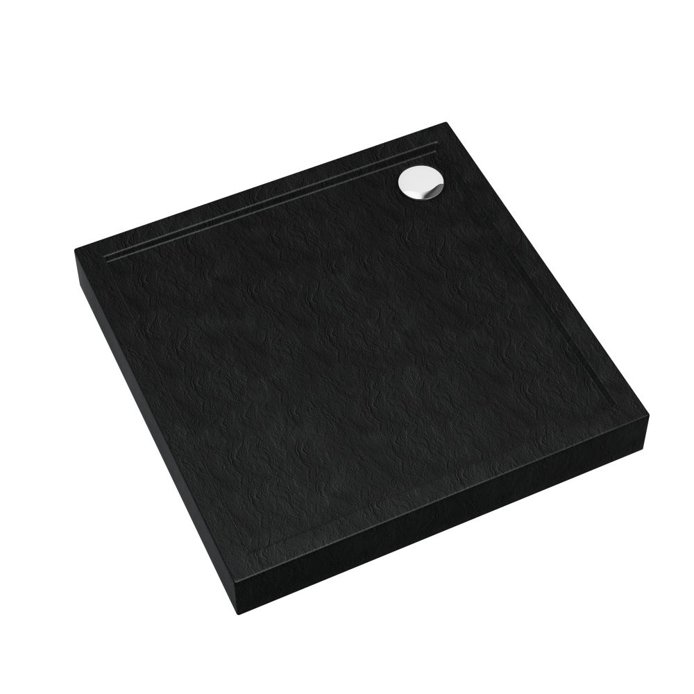 Schedline Cameron Black Stone piatto doccia quadrato 80x80 cm nero 3ST.C1K-8080/C/ST
