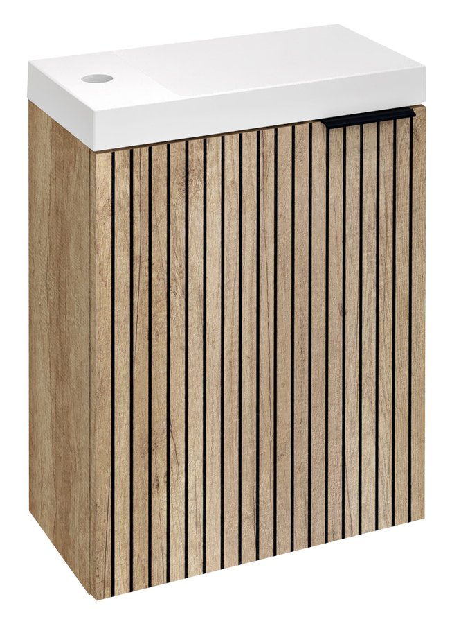 Sapho Latus armadietto 39.4x22x50 cm sottolavabo sospeso rovere LT110-2322