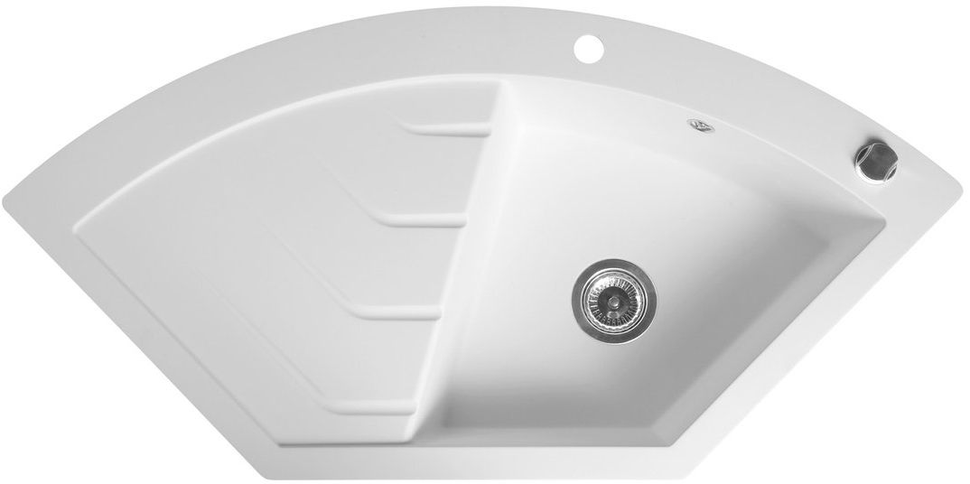 Sapho lavello in granito 114x57.5 cm bianco GR1931