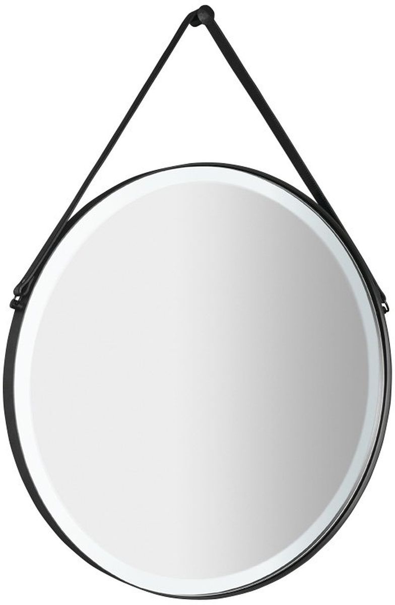 Sapho Orbiter specchio 70x70 cm rotonda con illuminazione nero ORL070