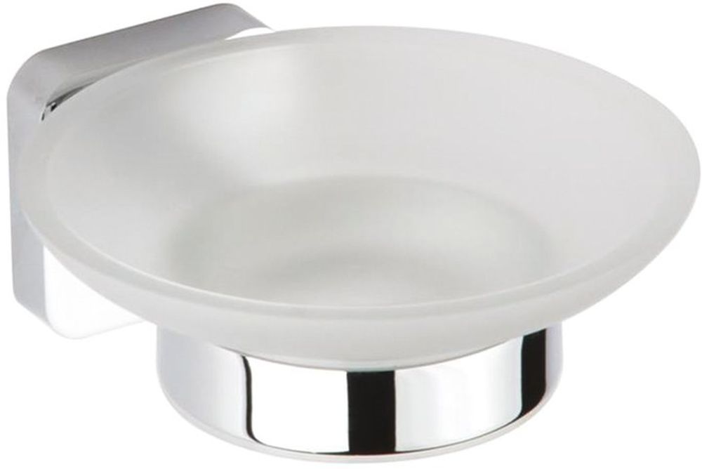 Sapho Insia portasapone a parete cromo-bianco IS002