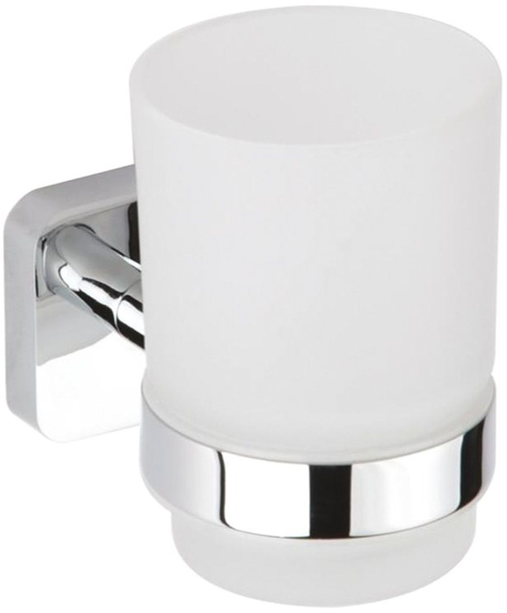 Sapho Insia portaspazzolini bianco-cromo IS004
