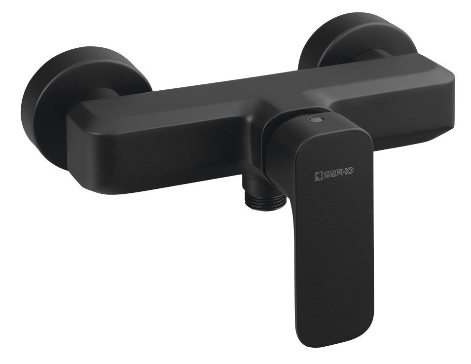 Sapho Spy rubinetto per doccia a parete nero PY11/15
