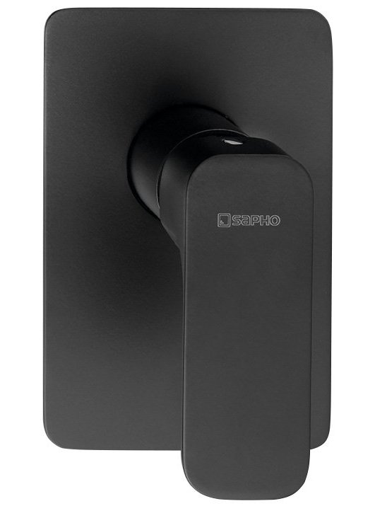 Sapho Spy rubinetto per doccia da incasso nero PY41/15