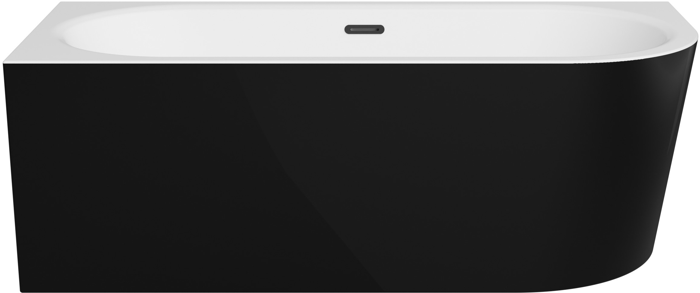 Besco Avita A-Line vasca da bagno a parete 169x75 cm rettangolare bicolore #WAA-17ABLZS