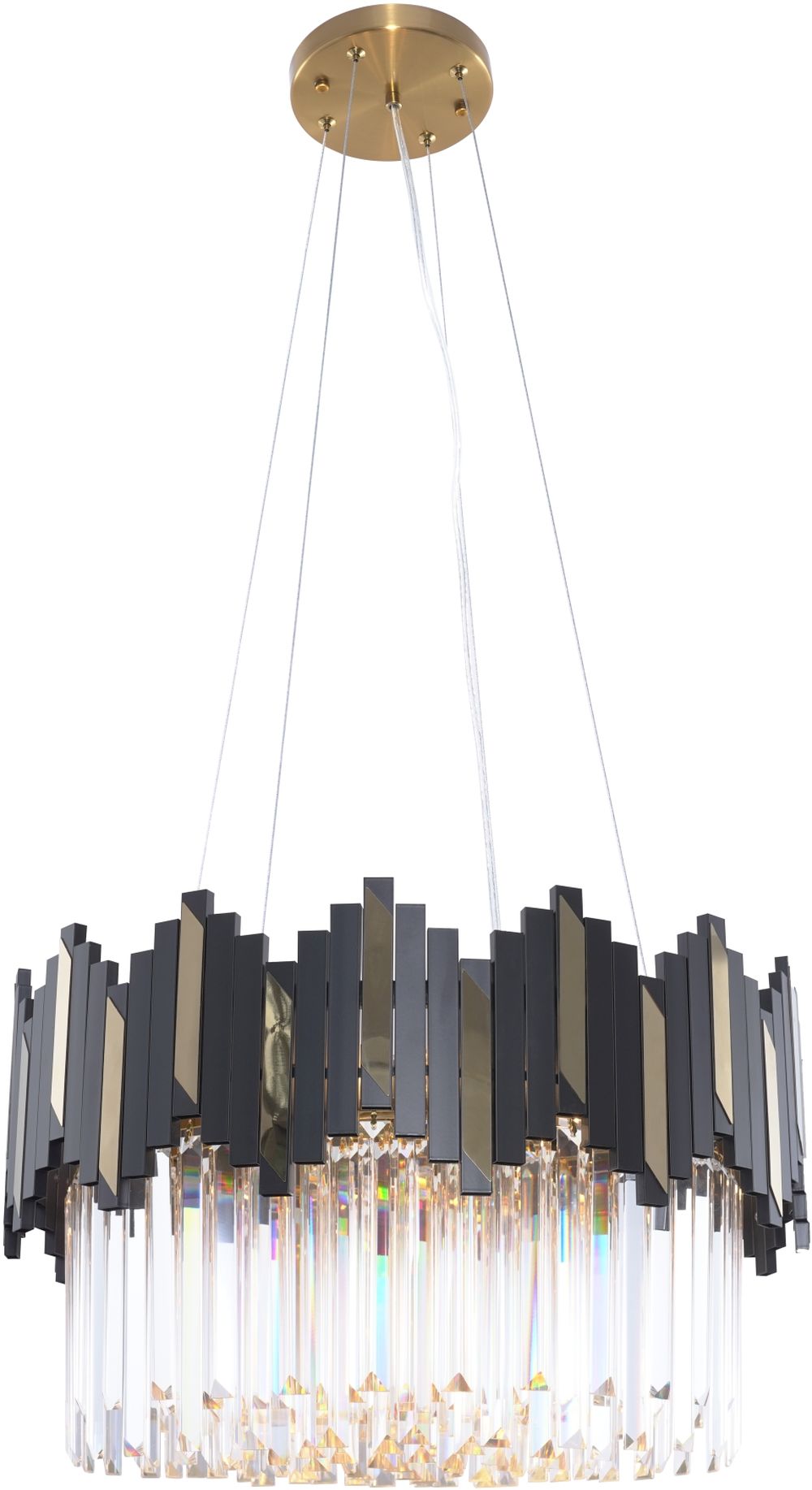 Zuma Line Rotta lampada sospesa 6x42 W nero-oro 2200018M