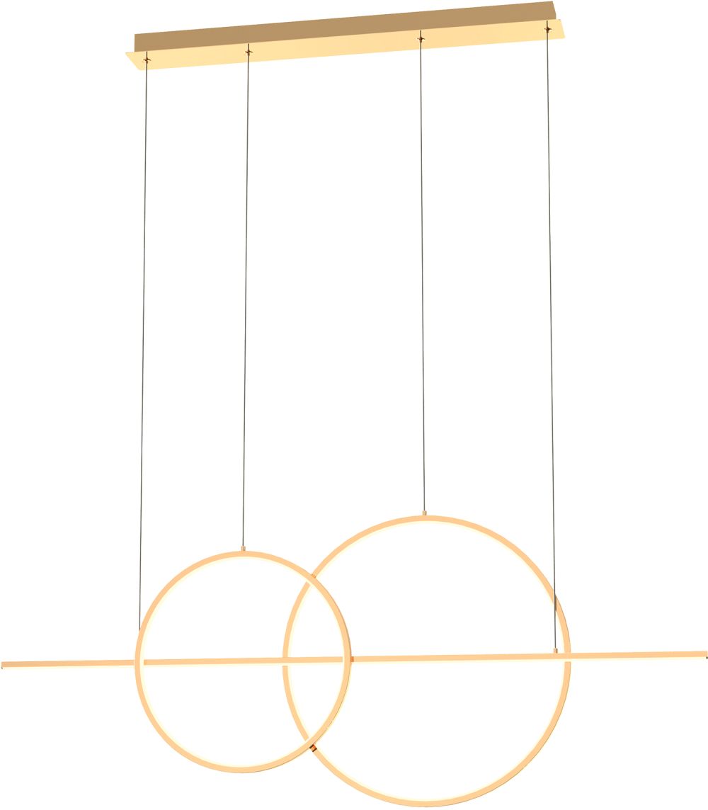 Zuma Line Cholet lampada sospesa 1x34 W oro MD7358-2A-3GT