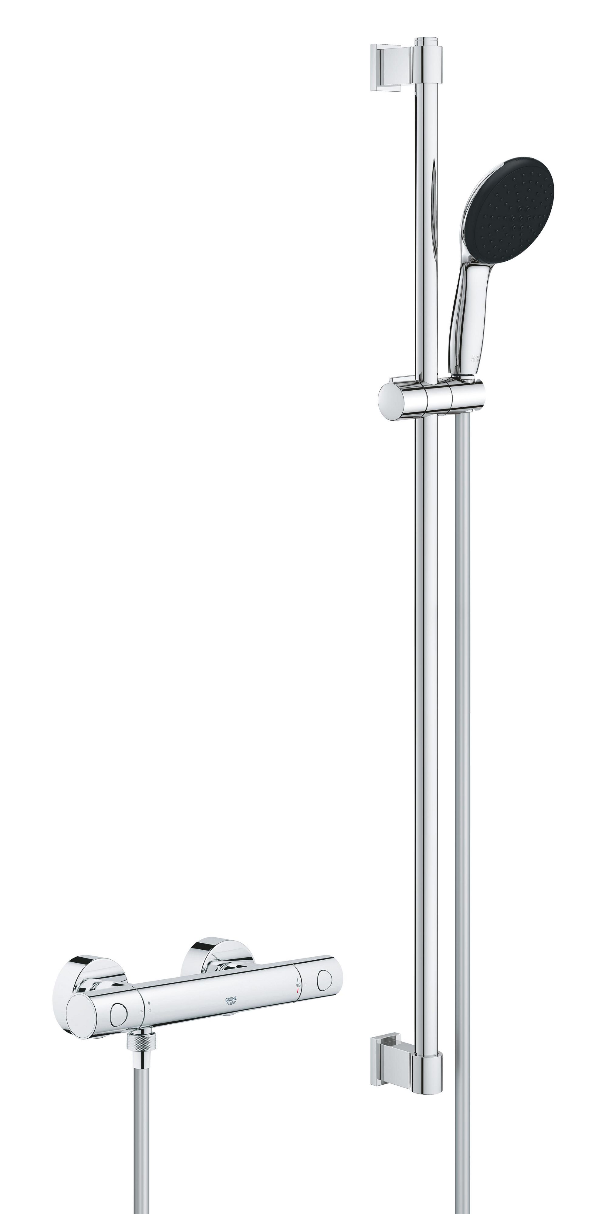 Grohe Precision Get rubinetto per doccia a parete con termostato StarLight Chrome 34857000