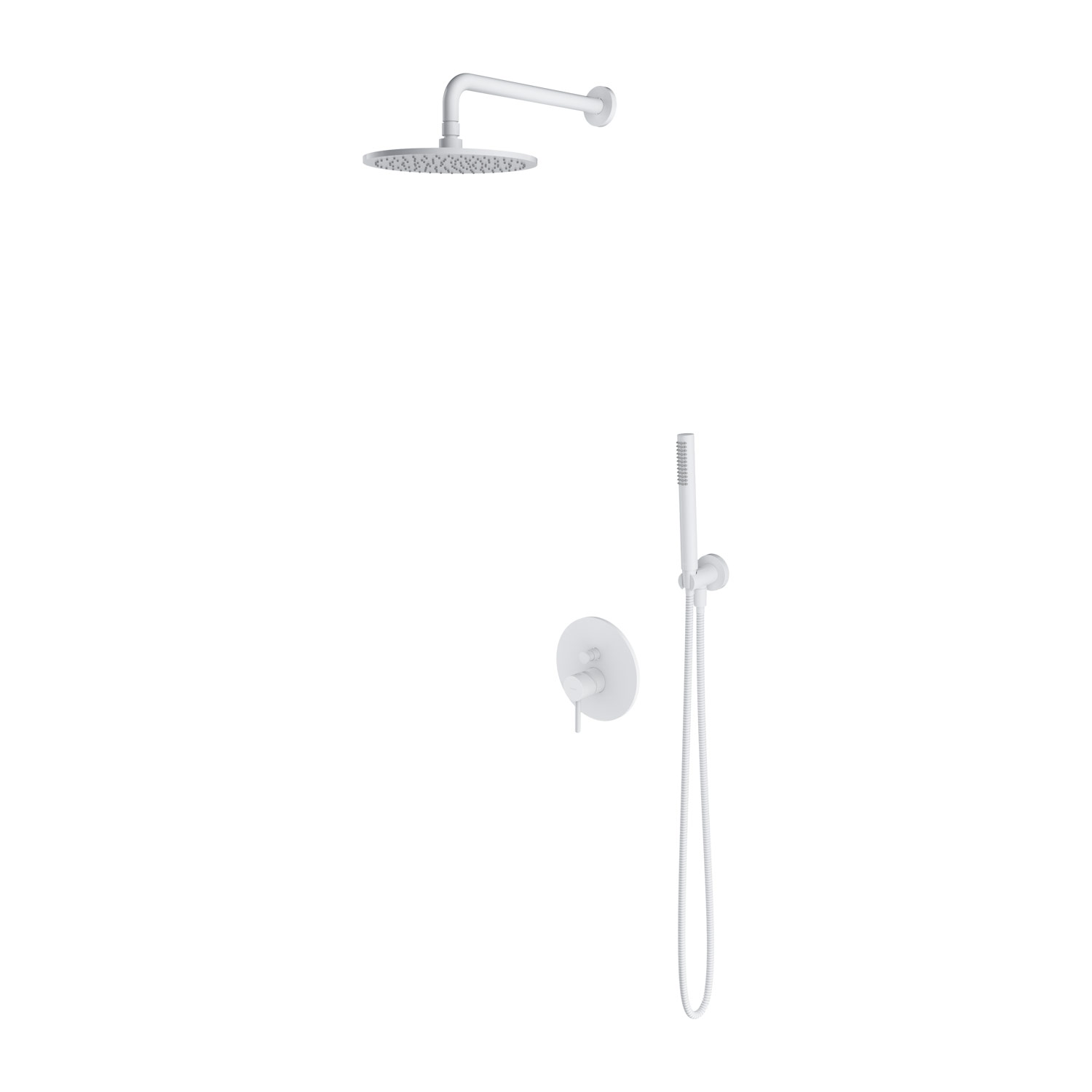 Omnires Y set doccia da incasso con soffione bianco SYSY35WM
