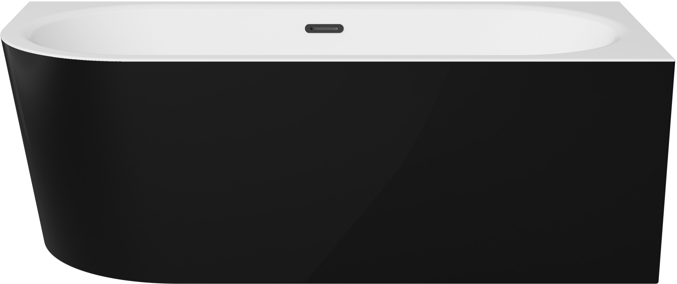 Besco Avita A-Line vasca da bagno a parete 170x75 cm rettangolare bicolore #WAA-17ABPBS