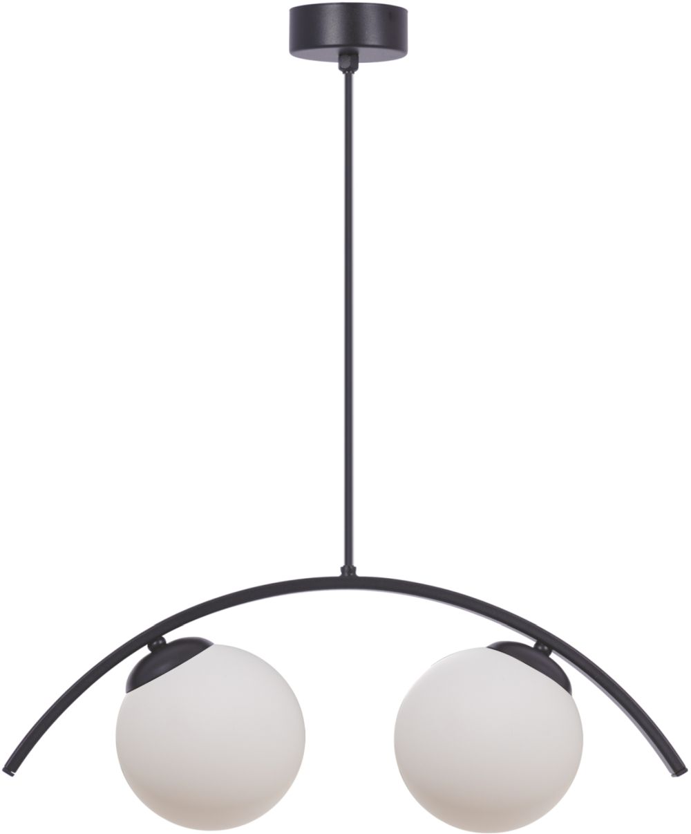 Zuma Line Lara lampada sospesa 2x8 W bianco-nero 5013