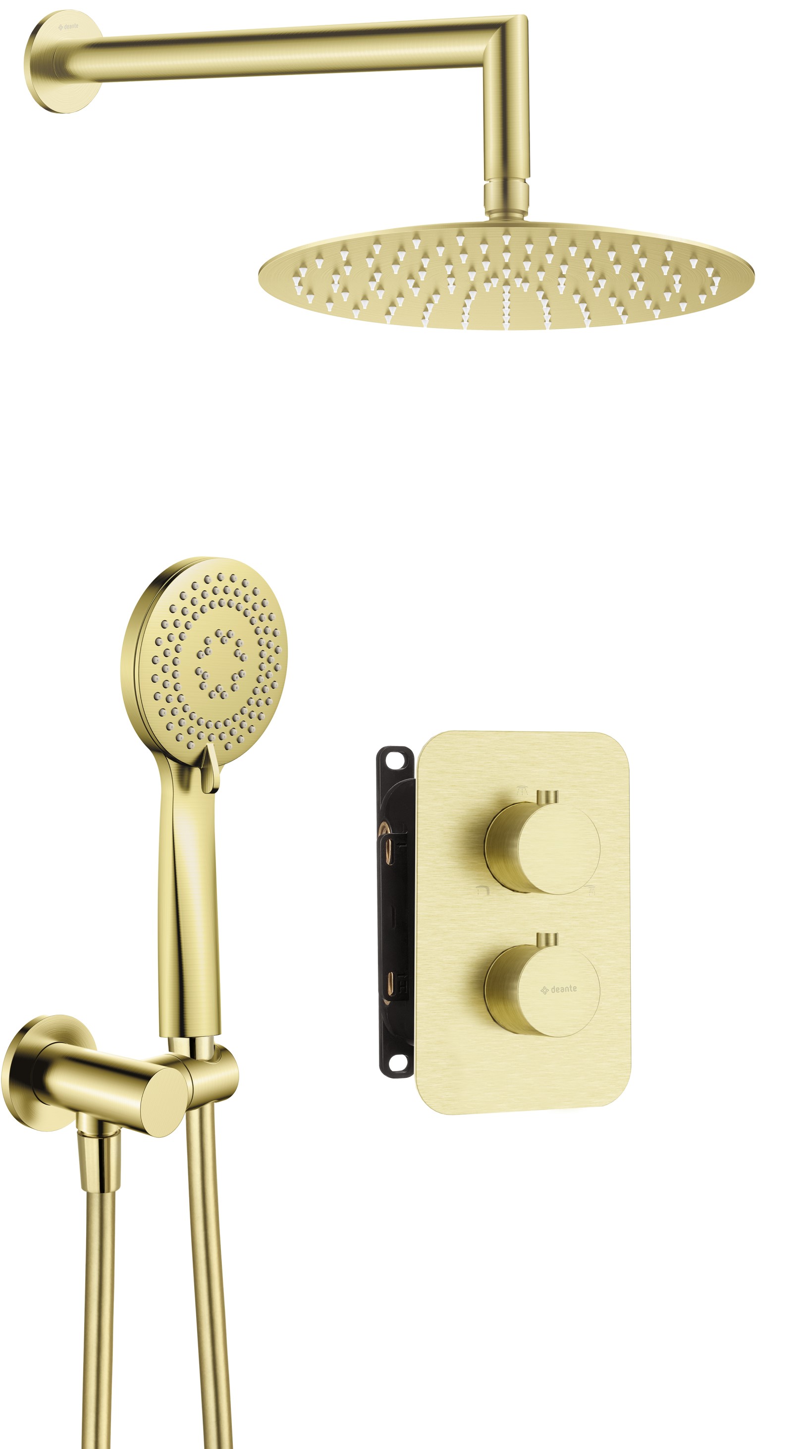 Deante Box set doccia da incasso con termostato con soffione oro BXYZREBT