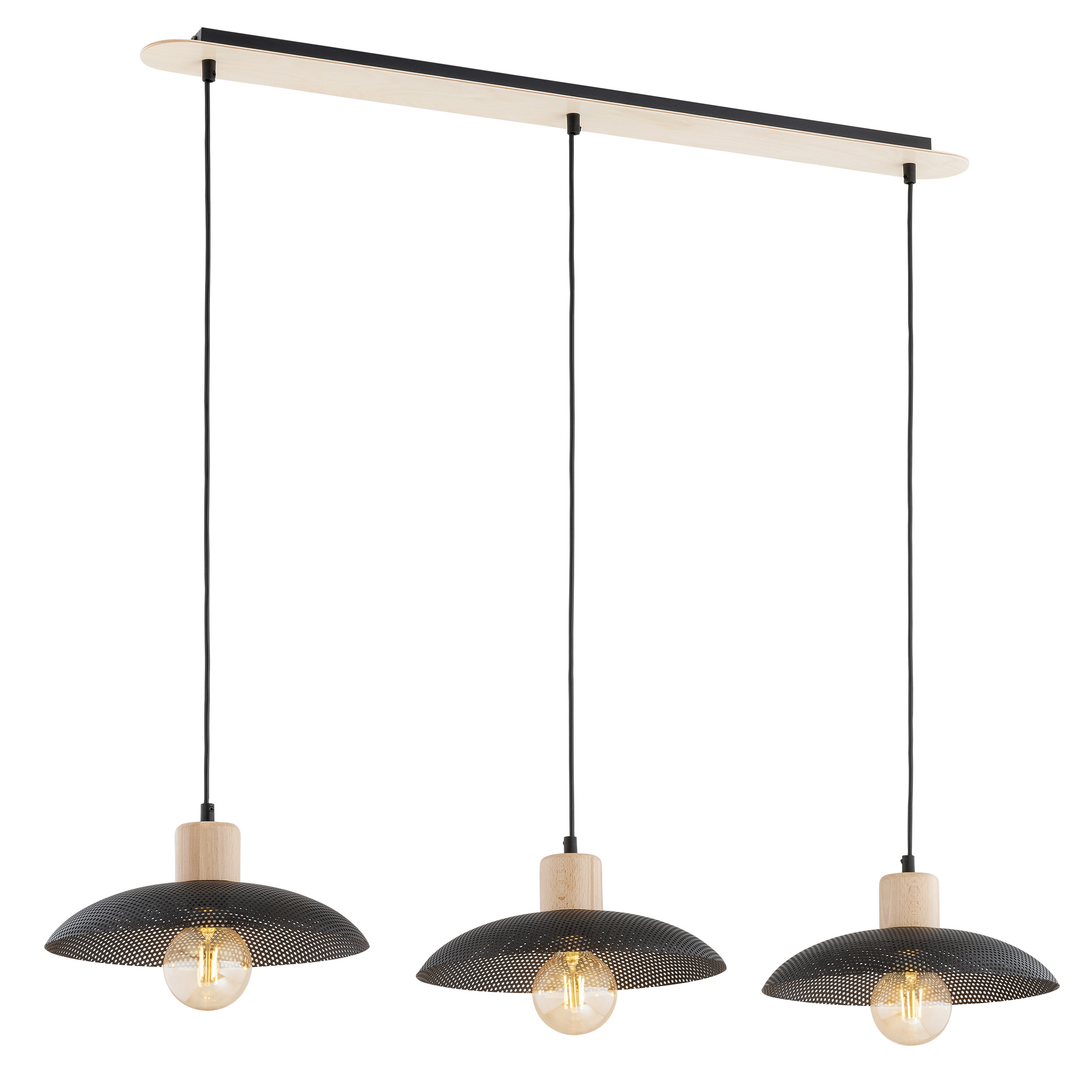 Emibig Kobe lampada sospesa 3x15 W nero 1318/3