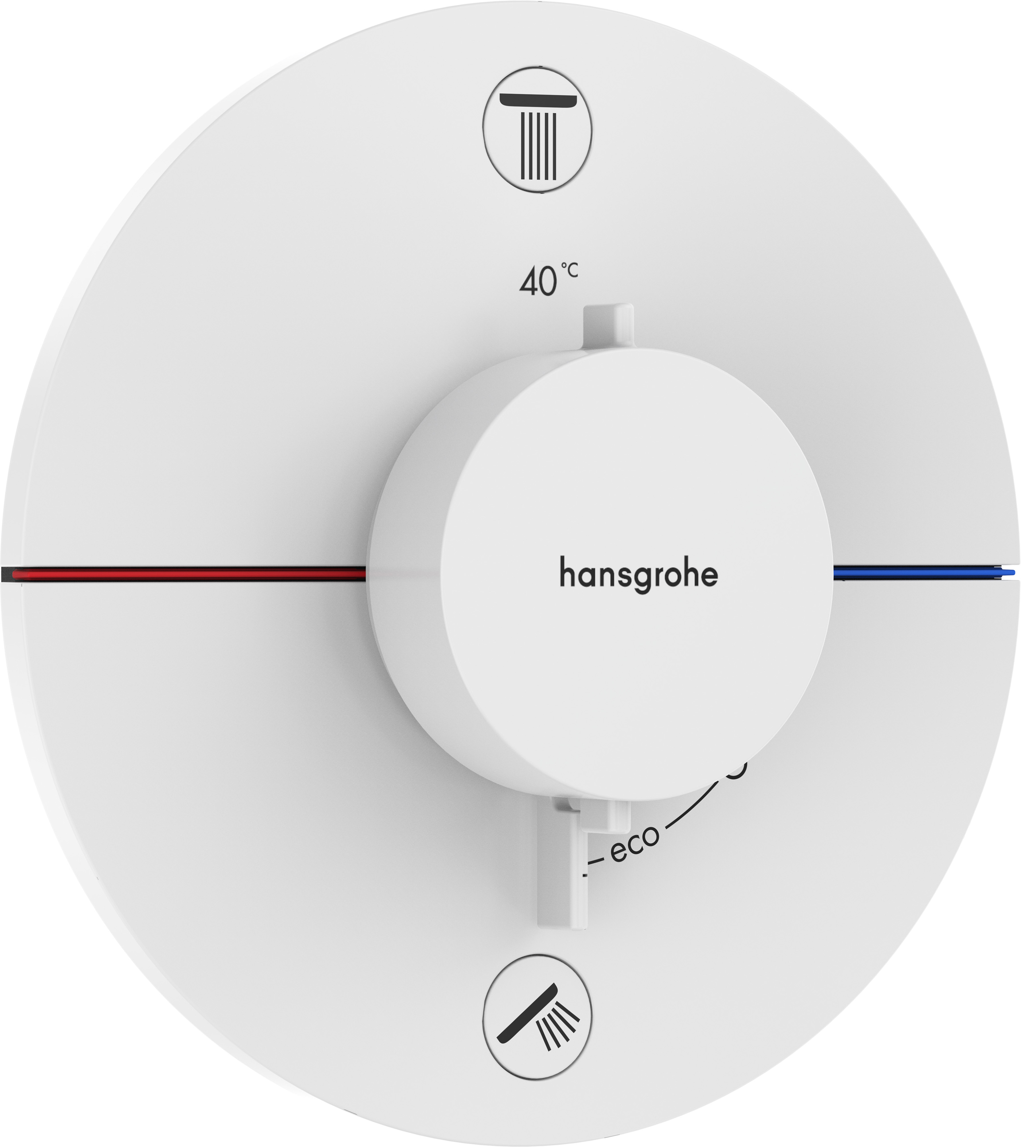 Hansgrohe ShowerSelect Comfort S rubinetto per vasca e doccia da incasso con termostato bianco 15556700
