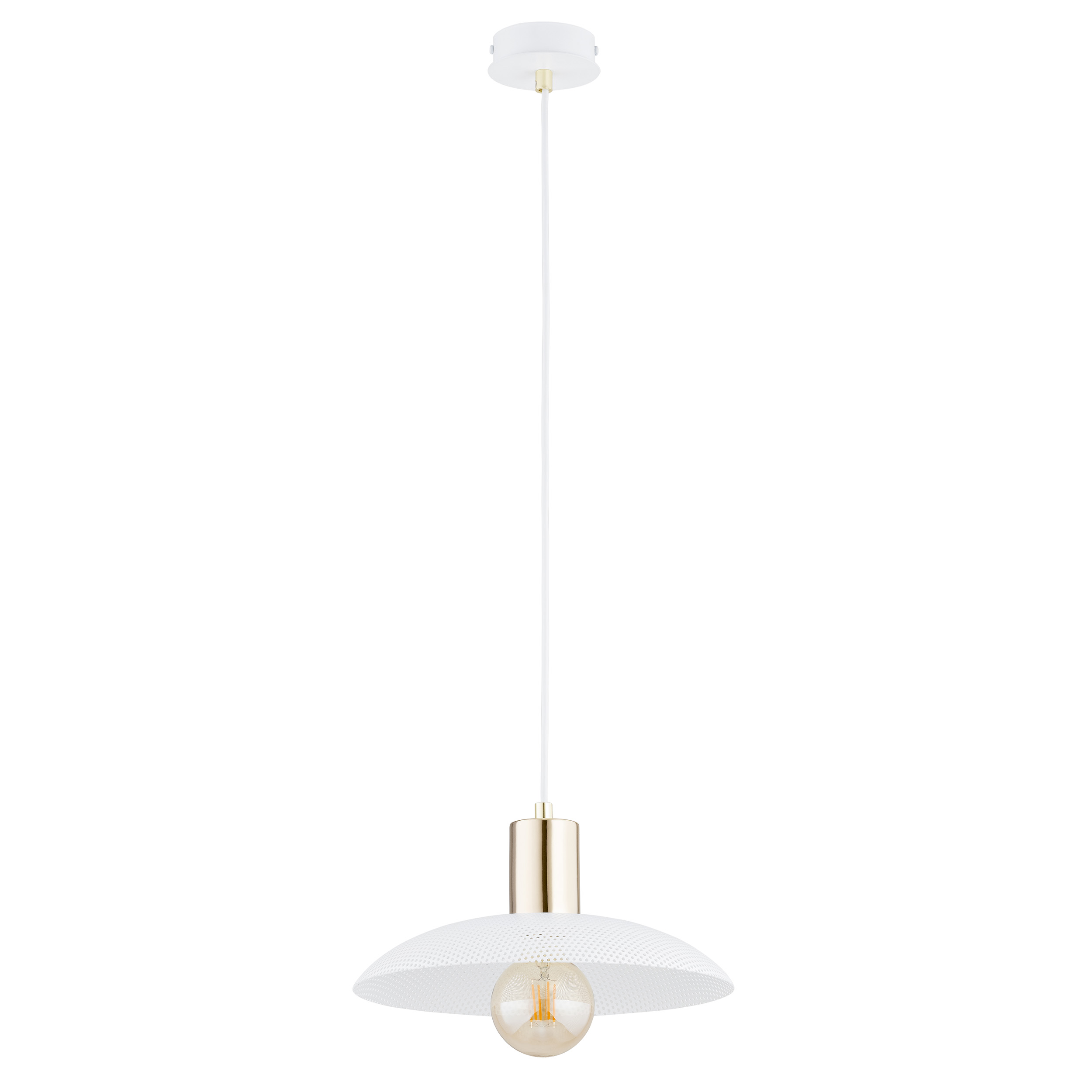 Emibig Spirit lampada sospesa 1x15 W bianco-oro 1321/1