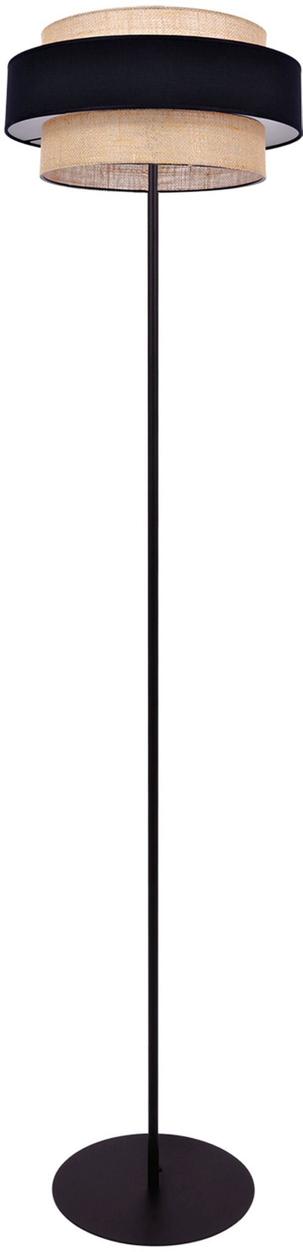 Kaja Gato lampada da terra 1x40 W nero-beige K-5235