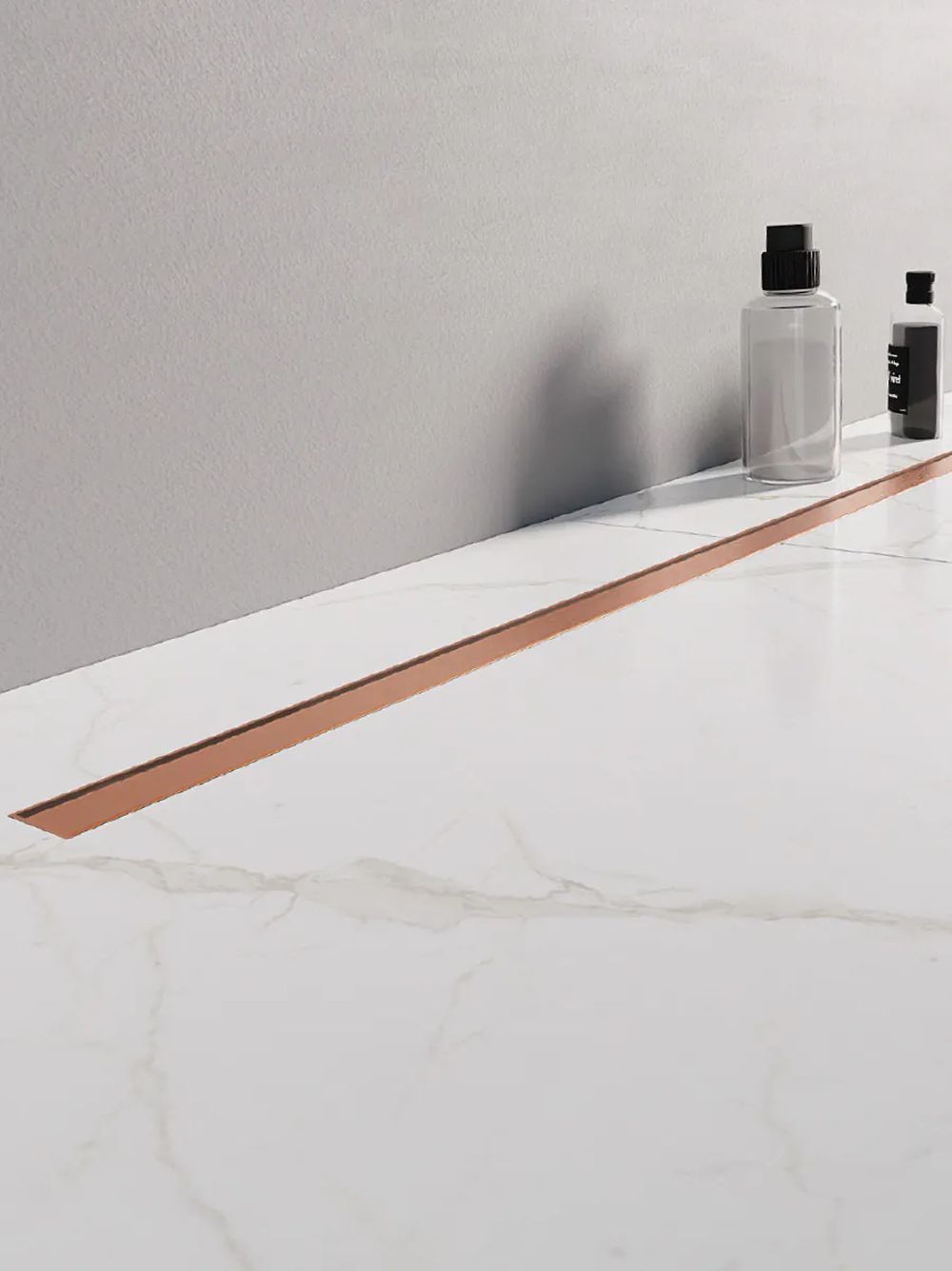 New Trendy Visio Slim Copper Brushed canalina lineare 70 cm OL-0097