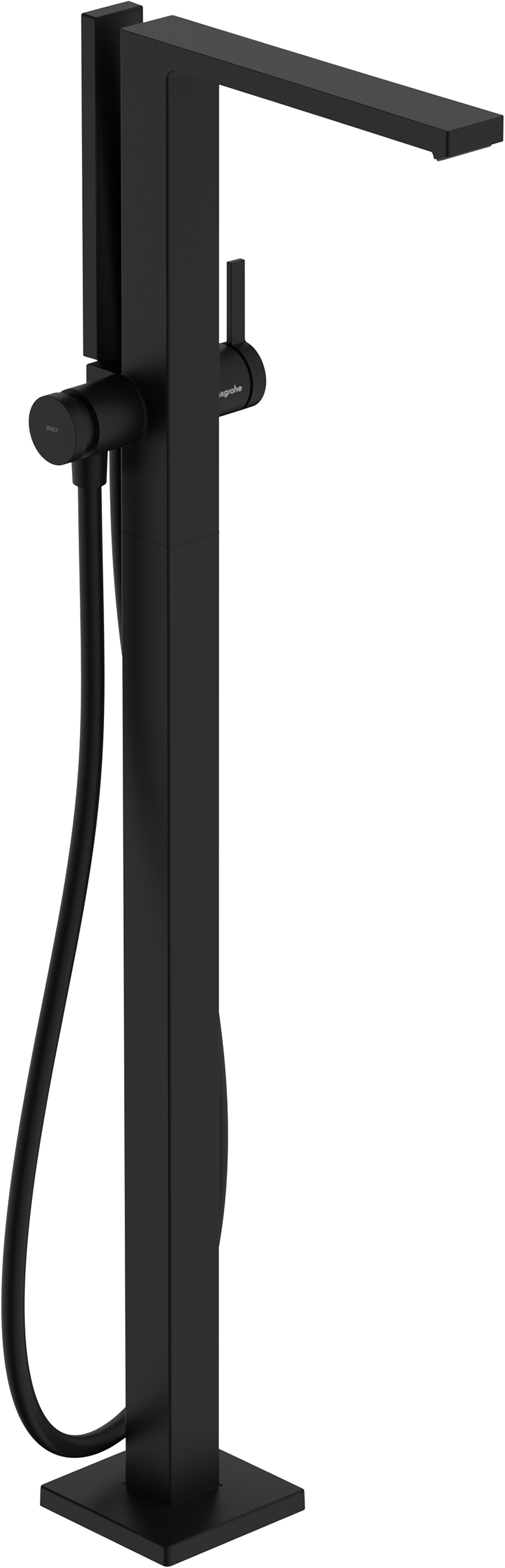 Hansgrohe Tecturis E rubinetto per vasca e doccia a terra nero 73445670