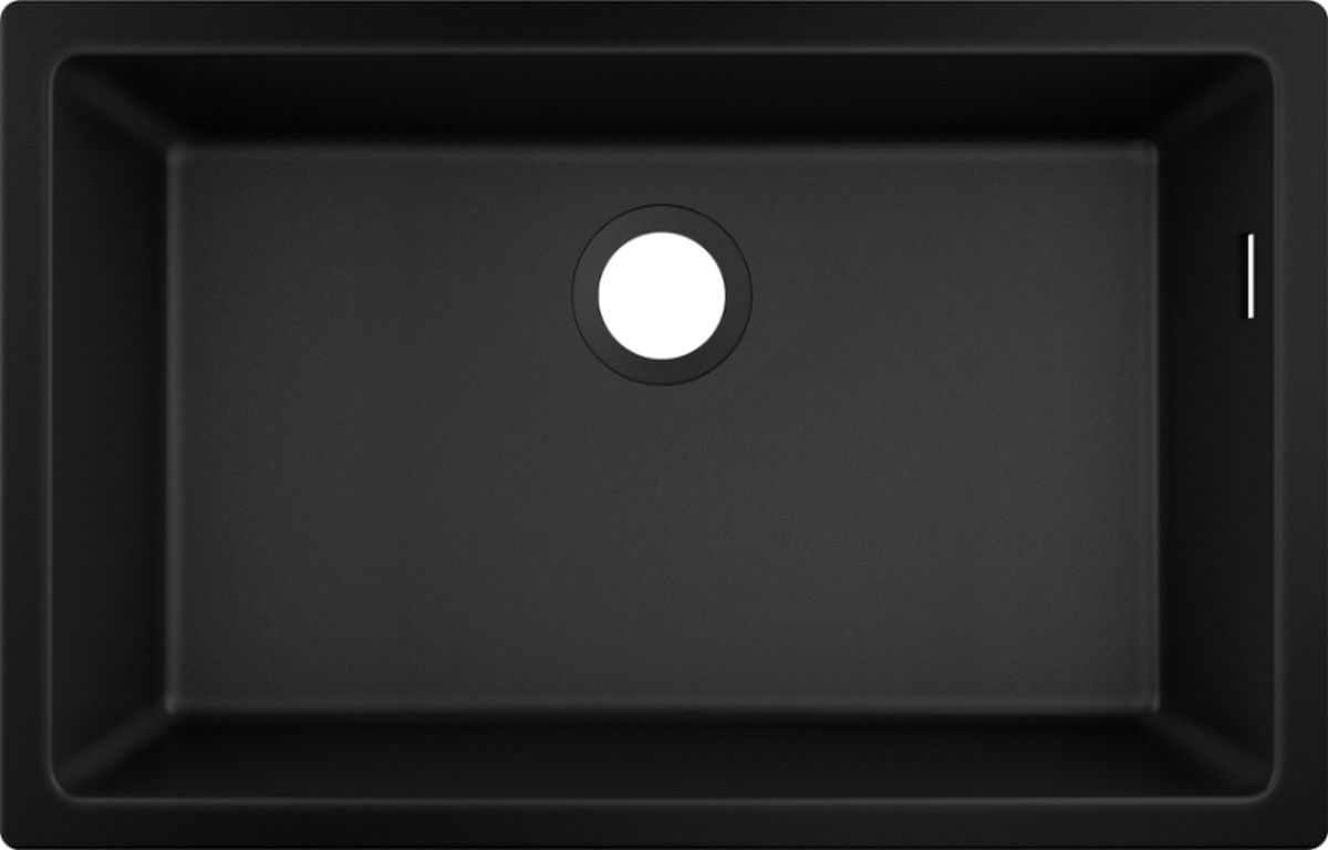 Hansgrohe S 51 lavello in granito 66x40 cm nero 43432170