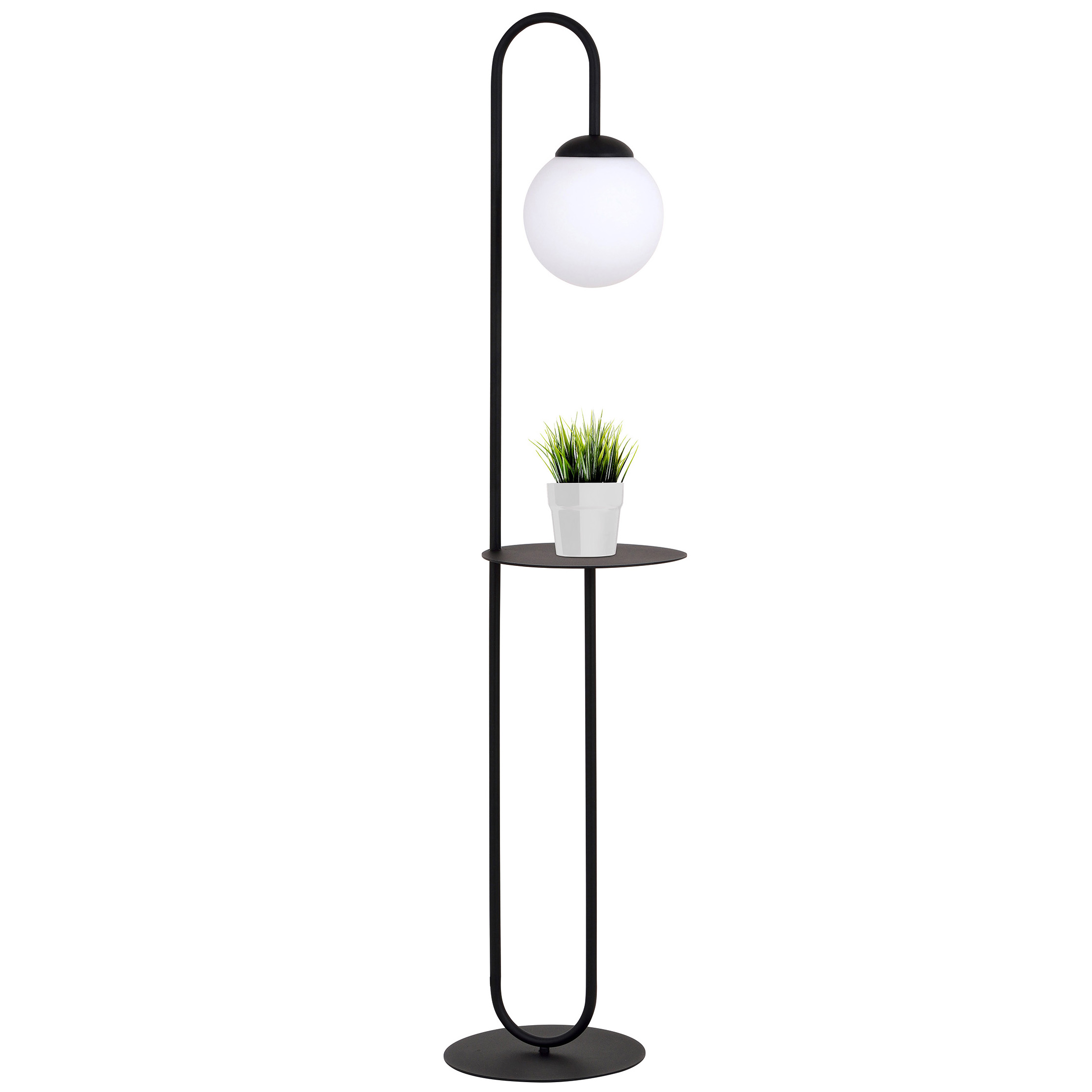 Emibig Bari lampada da terra 1x15 W nero 1235/LP1