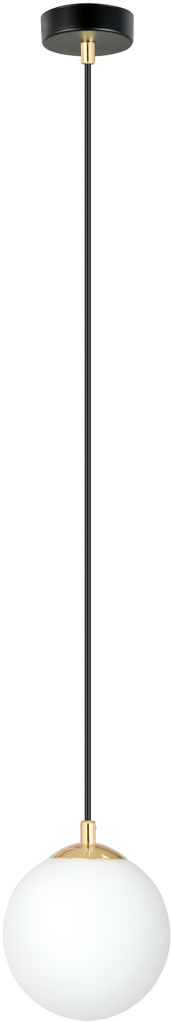 Emibig Royal lampada sospesa 1x10 W bianco-nero-oro 1243/1