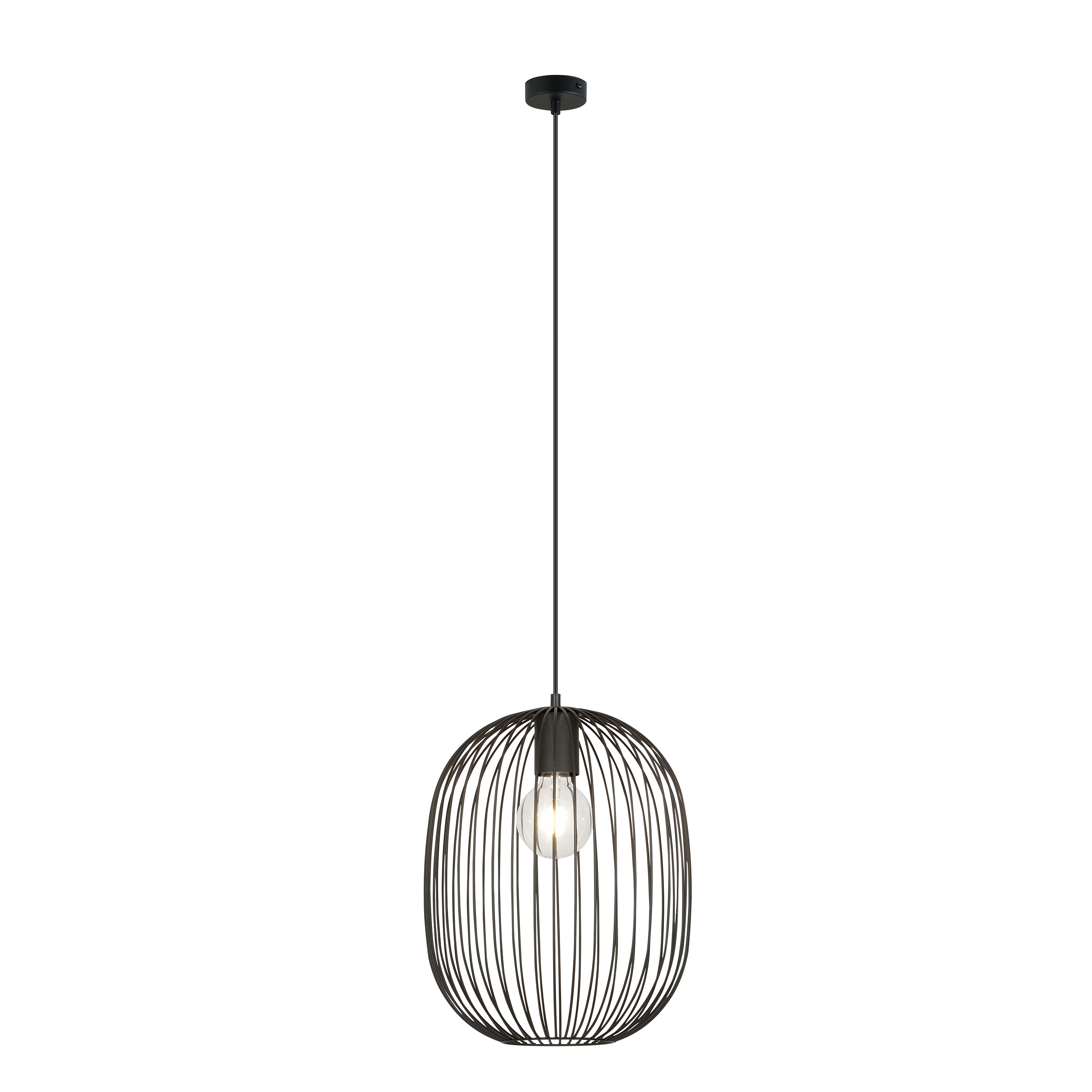 Emibig Onyx lampada sospesa 1x15 W nero 1304/1