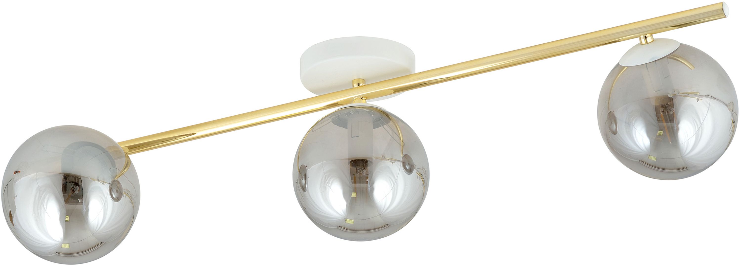 Emibig Splendi lampada da soffitto 3x10 W bianco-oro -grafite 1247/3