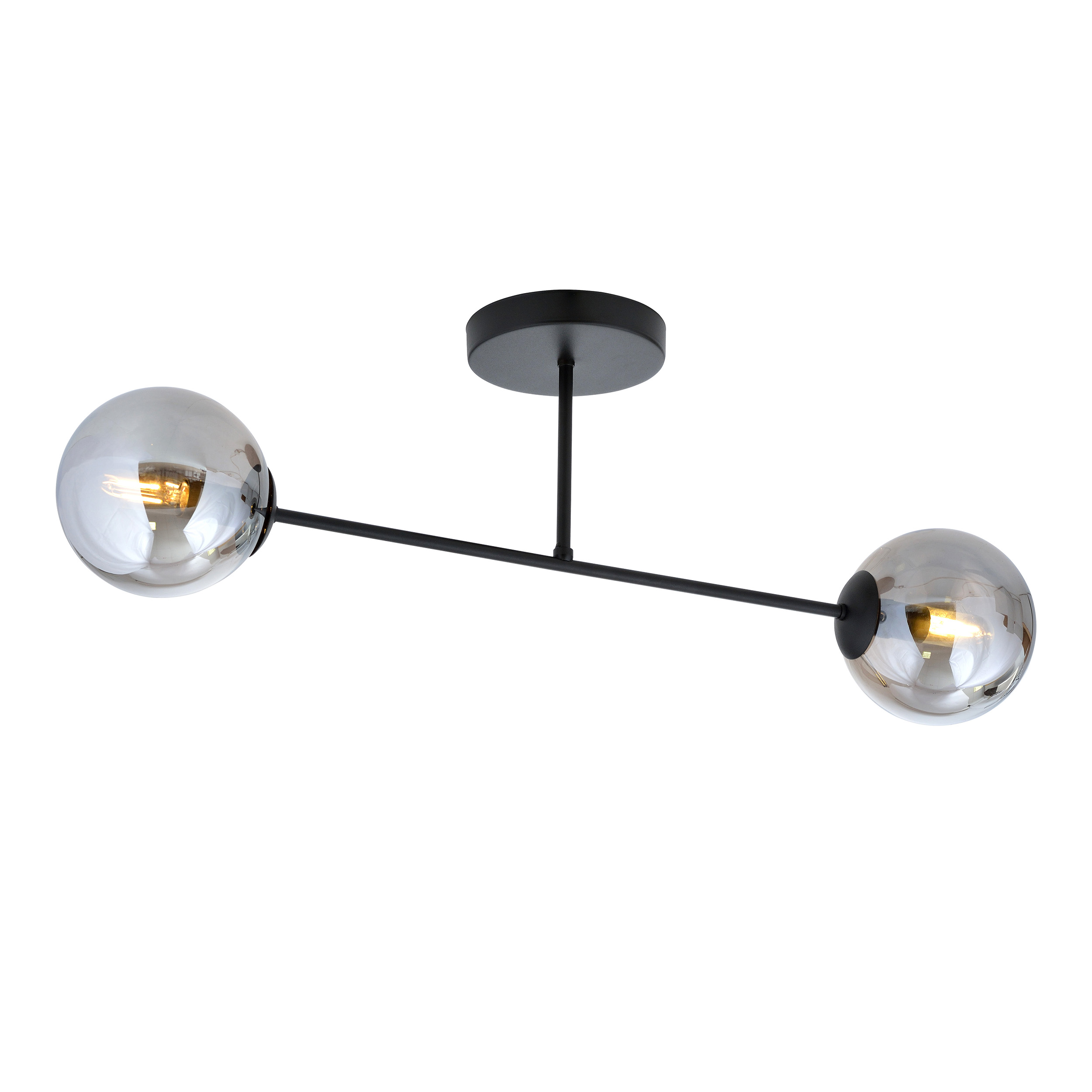Emibig Roma lampada da soffitto 2x10 W nero 1245/2