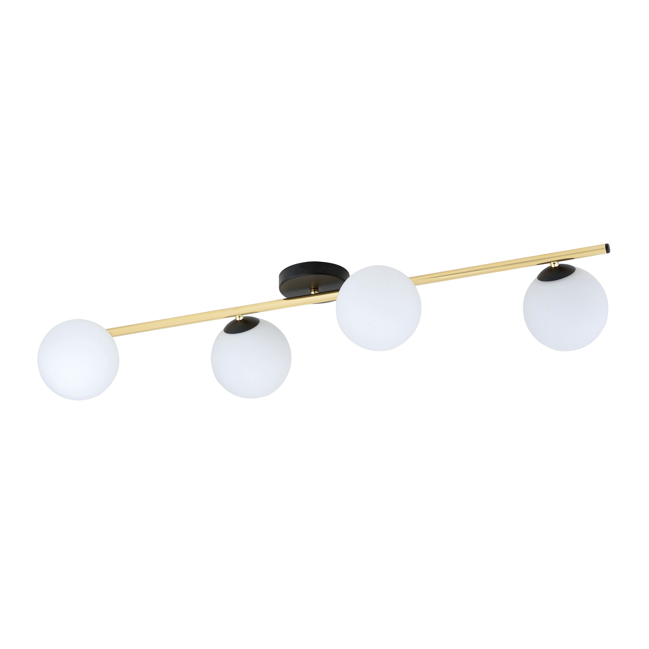 Emibig Splendi lampada da soffitto 4x W nero-oro 1248/4