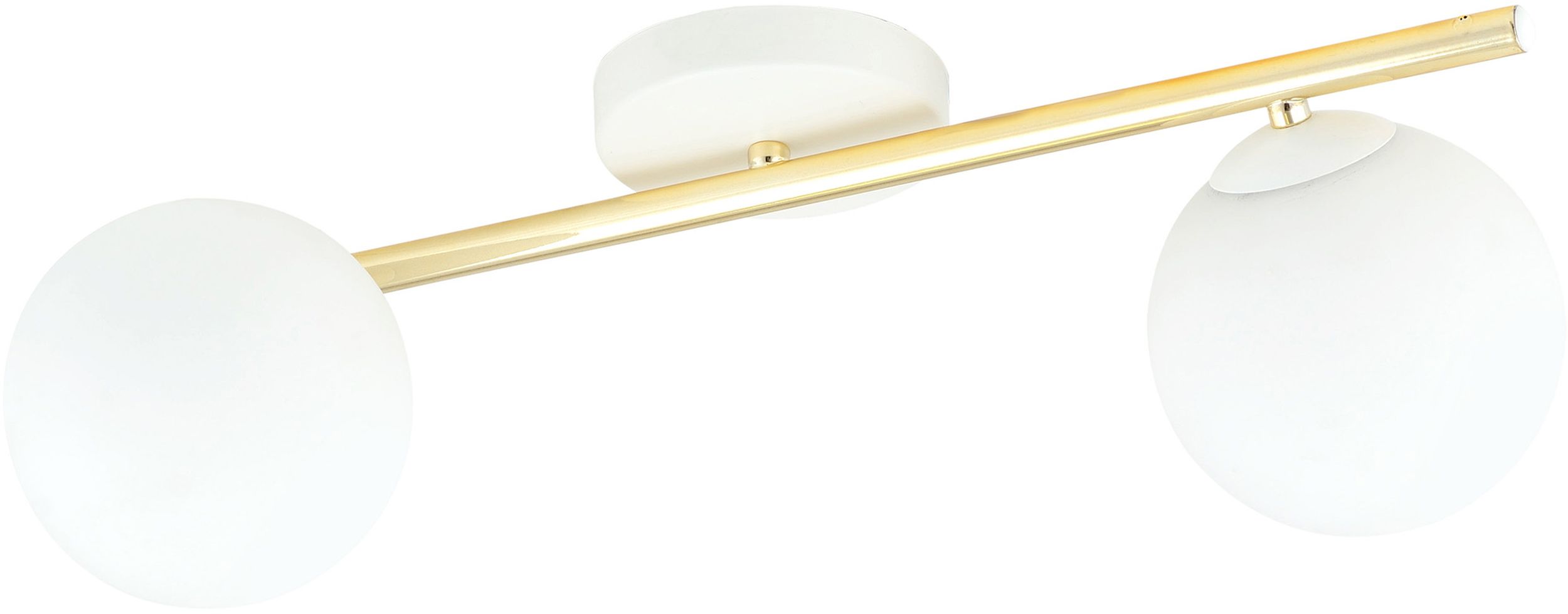 Emibig Splendi lampada da soffitto 2x10 W bianco-oro -opale 1249/2