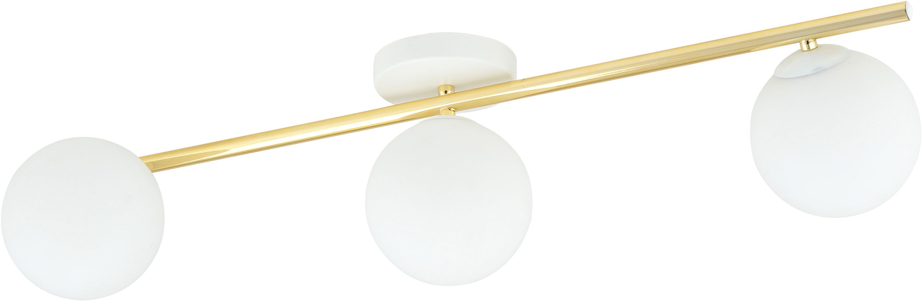 Emibig Splendi lampada da soffitto 3x10 W bianco-oro -opale 1249/3