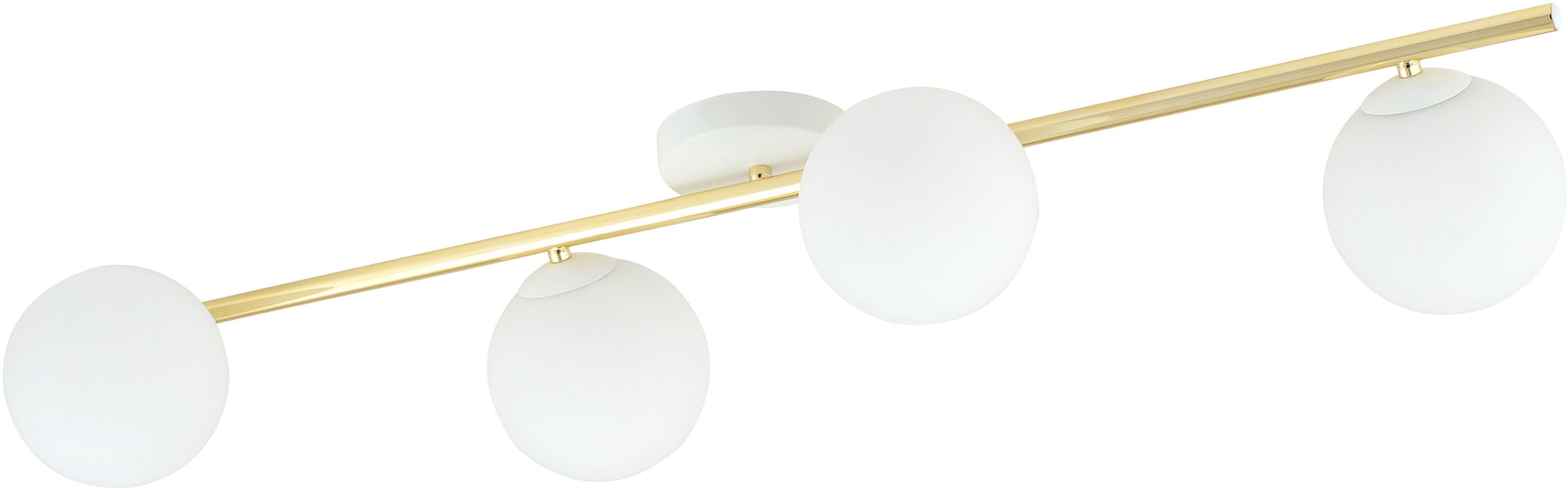 Emibig Splendi lampada da soffitto 4x10 W bianco-oro -opale 1249/4