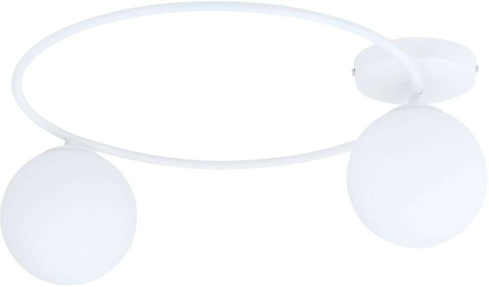Emibig Sopra lampada da soffitto 2x10 W bianco-latte 1258/2