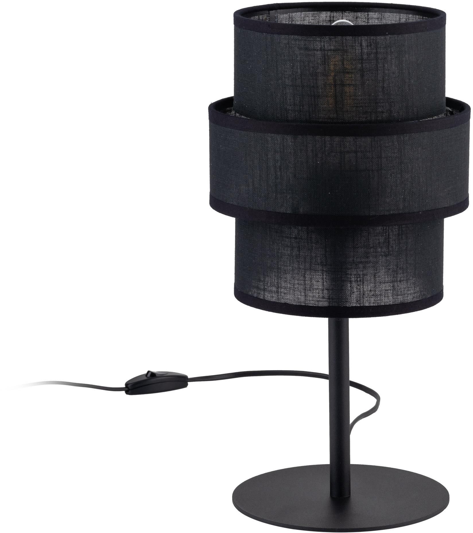 TK Lighting Calisto lampada da tavolo 1x15 W nero 5895