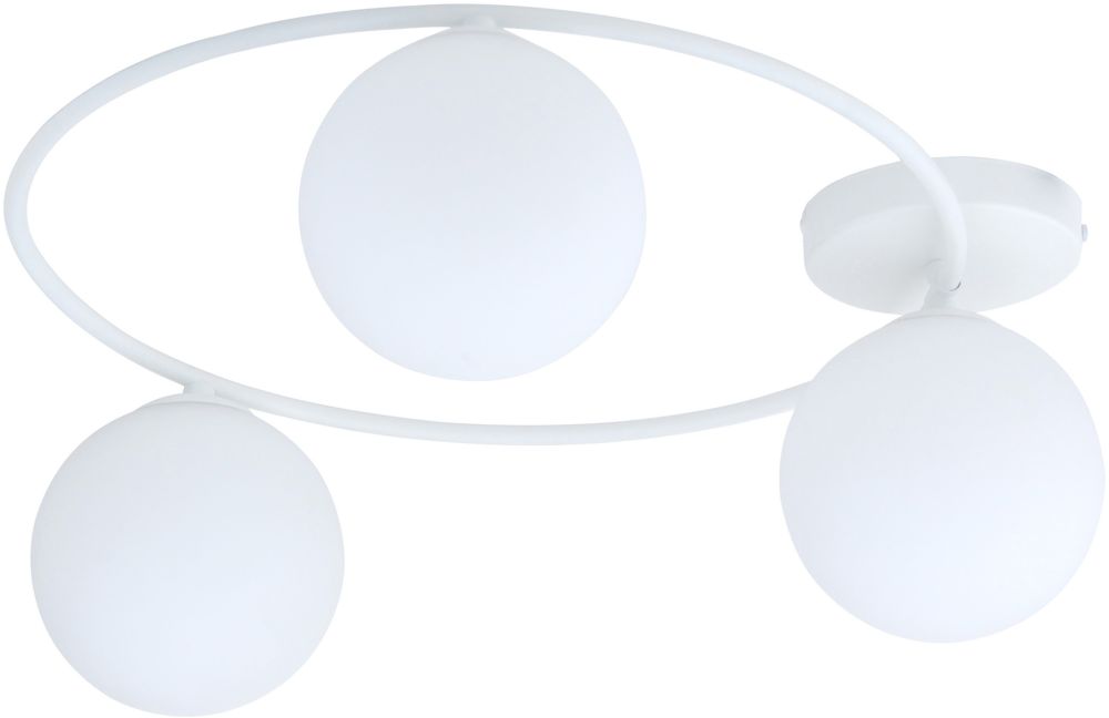 Emibig Sopra lampada da soffitto 3x10 W bianco-latte 1258/3
