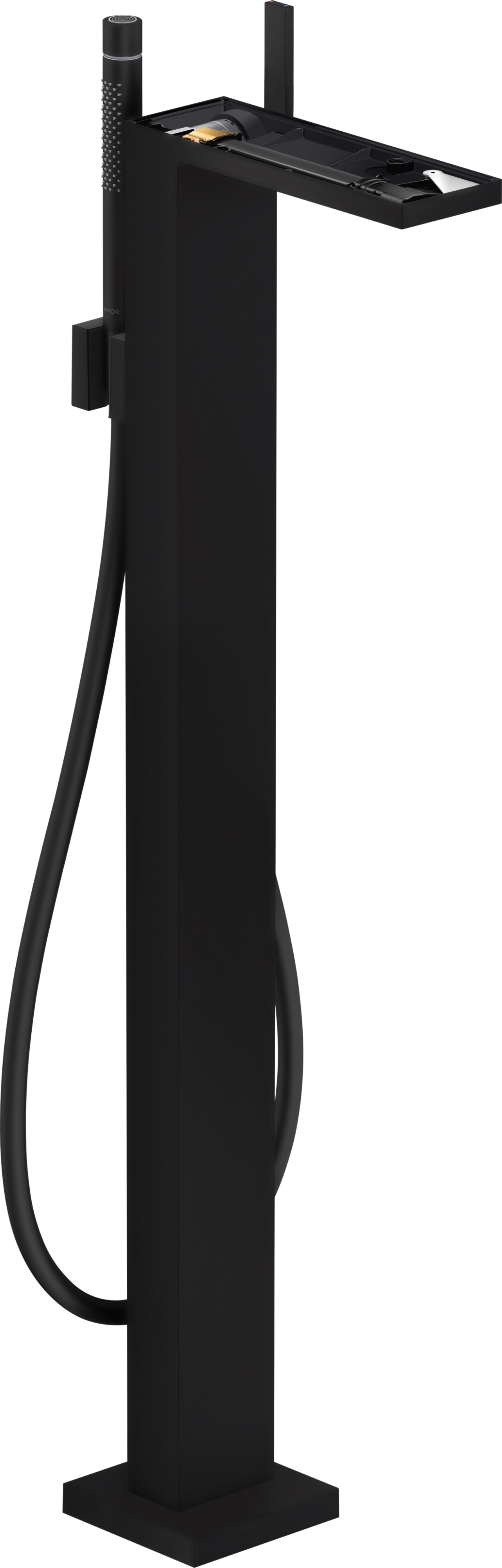 Axor MyEdition rubinetto per vasca e doccia a terra nero 47442670